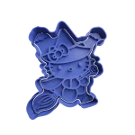 Hello Kitty Bruja Halloween Cortante Para Galletitas
