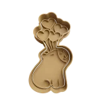 Carpincho Con Corazones Cortante Para Galletitas 2