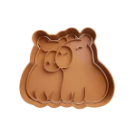 Carpinchos Capibaras Enamorados Cortante Para Galletitas
