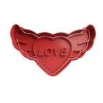 Corazon con alas San Valentin Cortante Para Galletitas 2