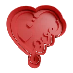 Corazon love San Valentin Cortante Para Galletitas