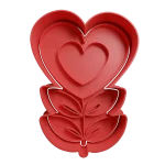 Flor San Valentin Cortante Para Galletitas