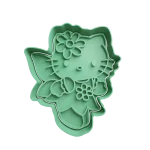Hello Kitty Hada Halloween Cortante Para Galletitas
