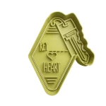 Llave -Key _ Heart Cortador de Galletas