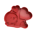 Muñequito con Corazones Cortador de Galletas