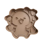 Osito con Corazones Cortador de Galletas