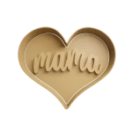 Mama en Corazon Cortante Para Galletitas