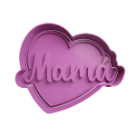 Mama en Corazon Cortante Para Galletitas
