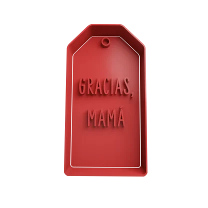 Etiqueta -Gracias Mamá Cortante Para Galletitas