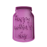 Happy Mother’s Day en Frasco Cortante Para Galletitas