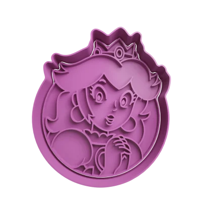 Princesa Peach De Super Mario Bros Cortante Para Galletitas