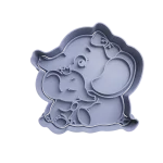 Elefante Mama con su Hijo Cortante Para Galletita