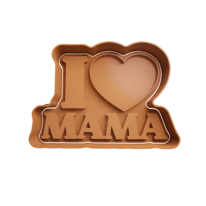 I LOVE MAMA Cortante Para Galletita