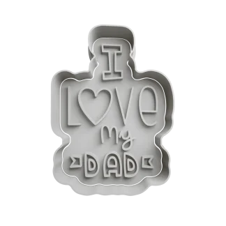 I Love My Dad Cortante Para Galletita