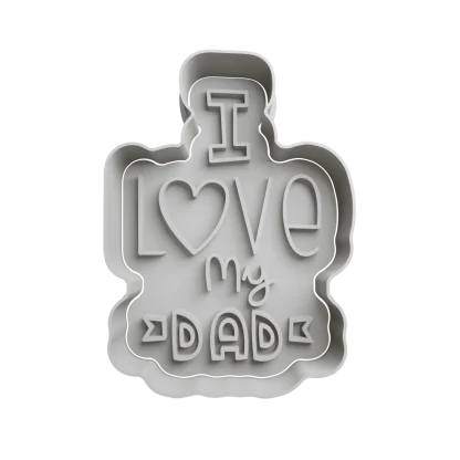 I Love My Dad Cortante Para Galletita