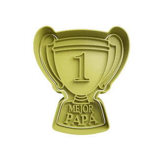 Trofeo Mejor Papá Cortante Para Galletita